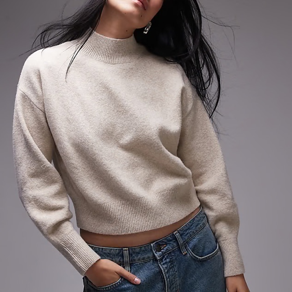 & Other Stories Mock Neck Sweater